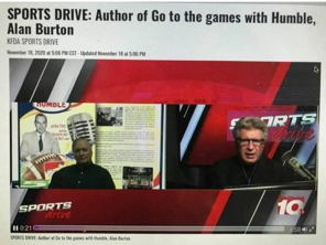 Screenshot of a video interview/podcast featuring "Go To The Games with Humble"