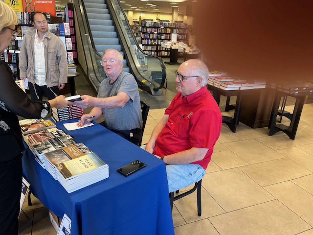 Alan Burton and Chuck Lanehart and friends at Barnes & Noble in Lubbock