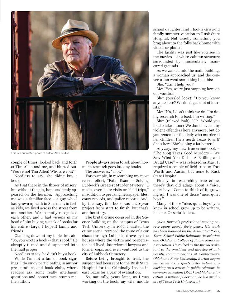 Alan Burton - Melissa Magazine Pg 2